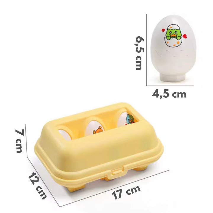 WOOPIE Układanka Sorter Montessori Kurczaczki Jajka 6szt - Zabawka
