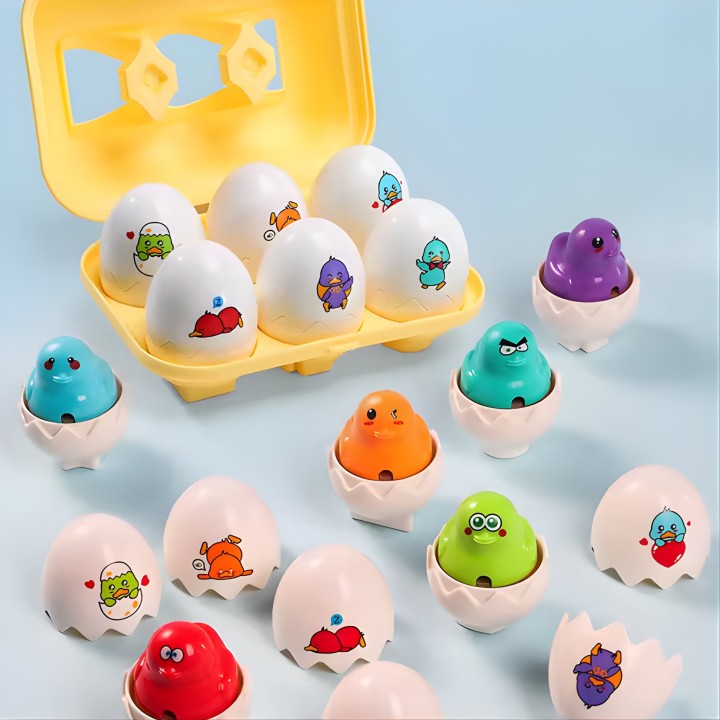 WOOPIE Montessori Chick Egg Sorter Puzzle 6 pcs - Toy