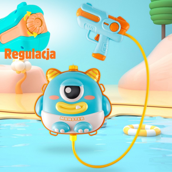 WOOPIE Pistolet na Wodę UFO MONSTER z Plecakiem 2,1 l