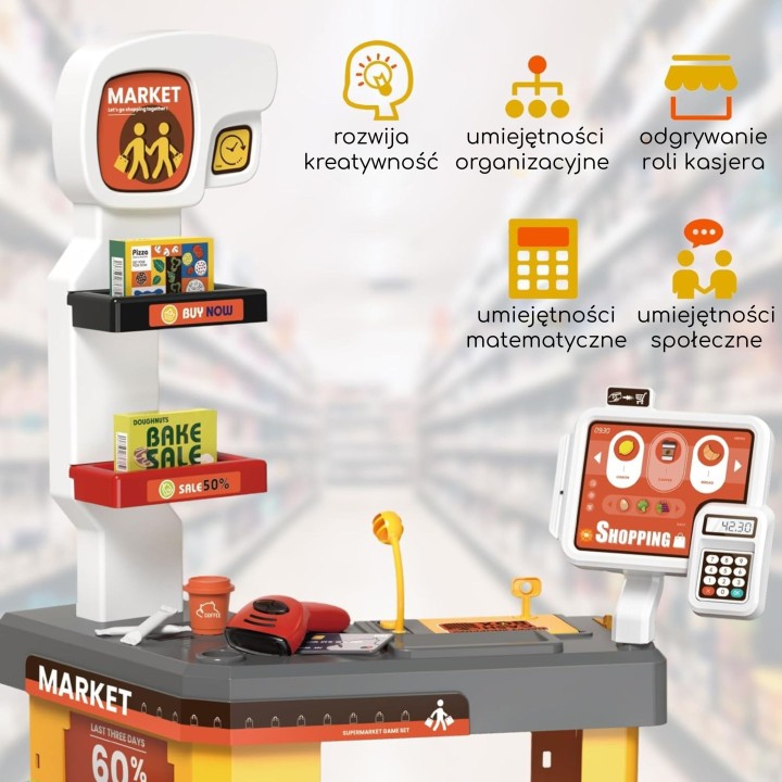 WOOPIE Interaktywny Super Market dla Dzieci - Akcesoria zabawkowe