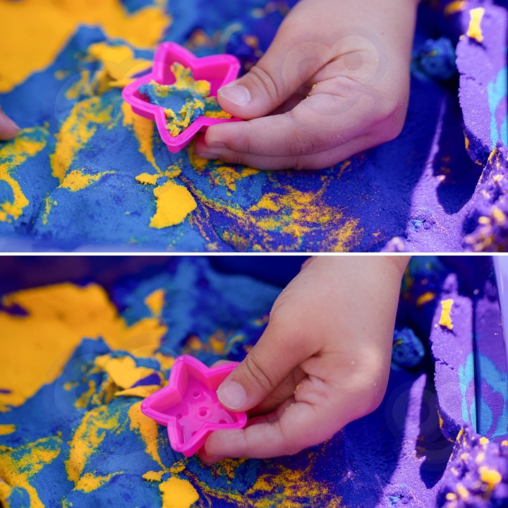 WOOPIE Kinetic Sand 0.6 kg Unicorn Set with Molds