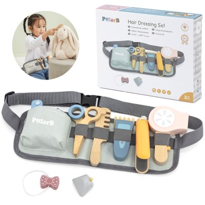 VIGA PolarB Wooden Hairdressing Set with Tools for Children