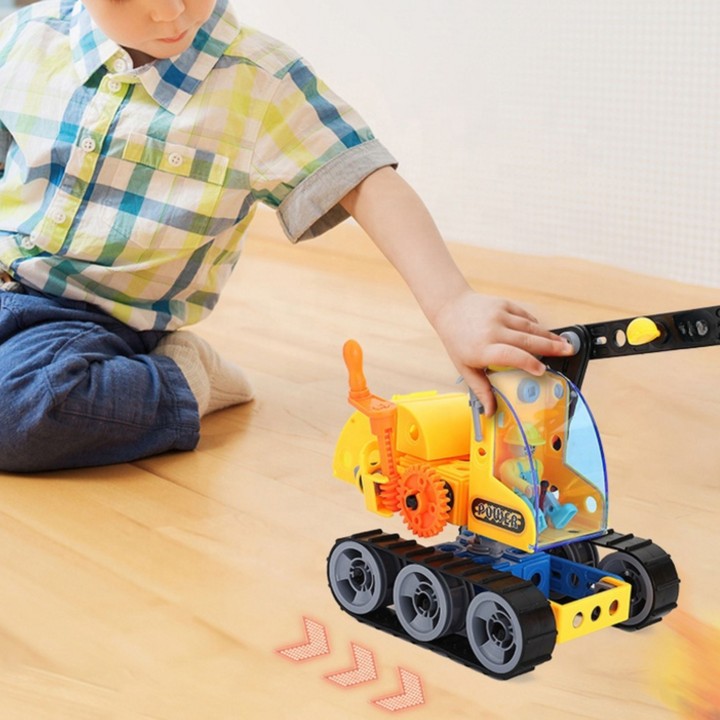 Build Your Own Construction Vehicles 6-in-1 STEAM Woopie Construction Set