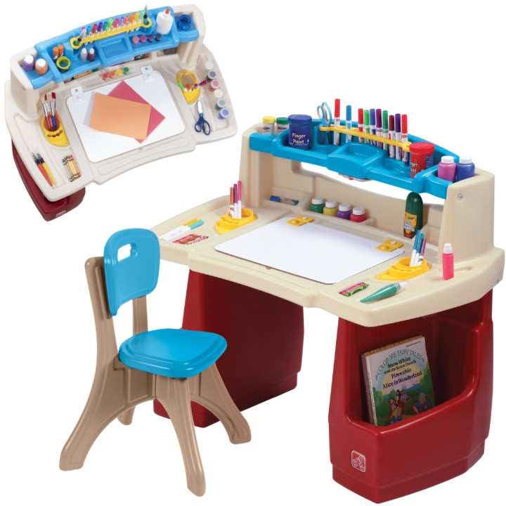 STEP2 Desk with Chair Educational Art Corner Deluxe