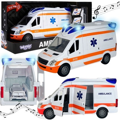 Karetka Pogotowia Ambulans Woopie – zabawka z dźwiękiem i światłem