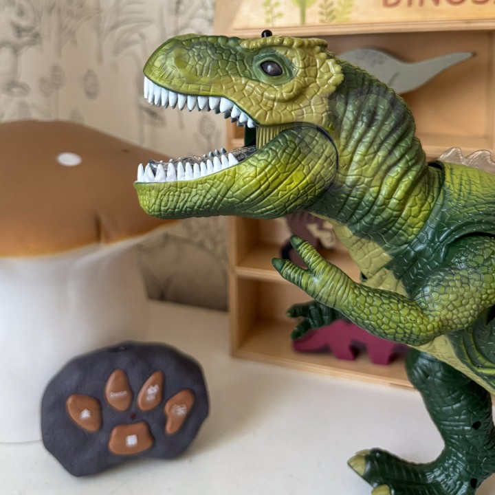 Zdalnie sterowany dinozaur z pilotem Woopie - zabawka interaktywna