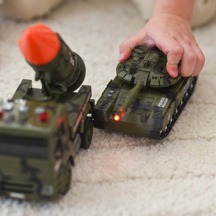 Military Set 4pcs Tank Helicopter Launchers WOOPIE – Light Sound
