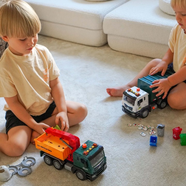 WOOPIE Garbage Truck 1:10 - Garbage Sorting Toy