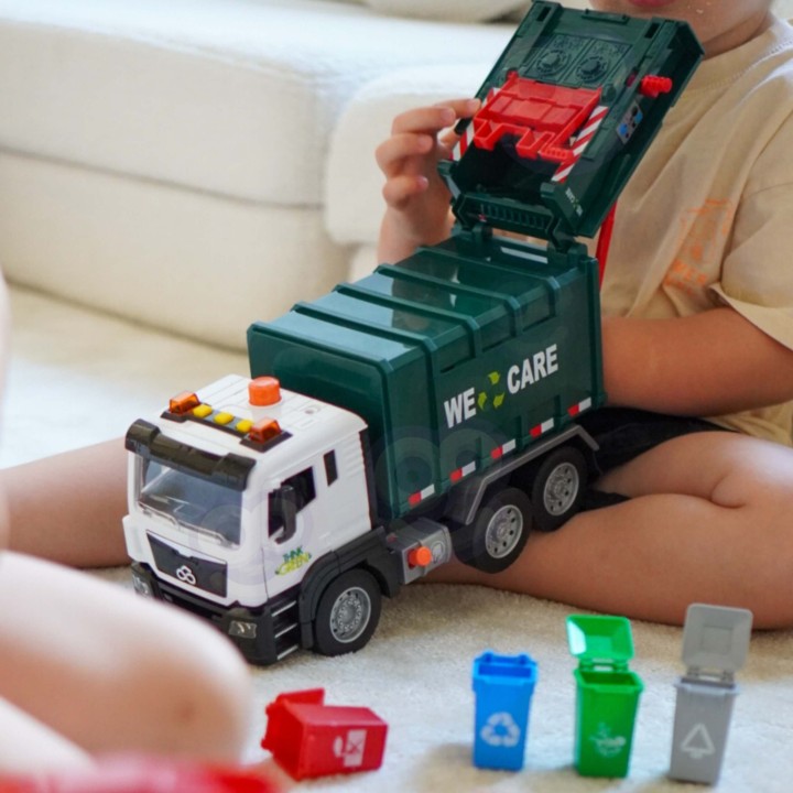 WOOPIE Garbage Truck 1:10 - Garbage Sorting Toy