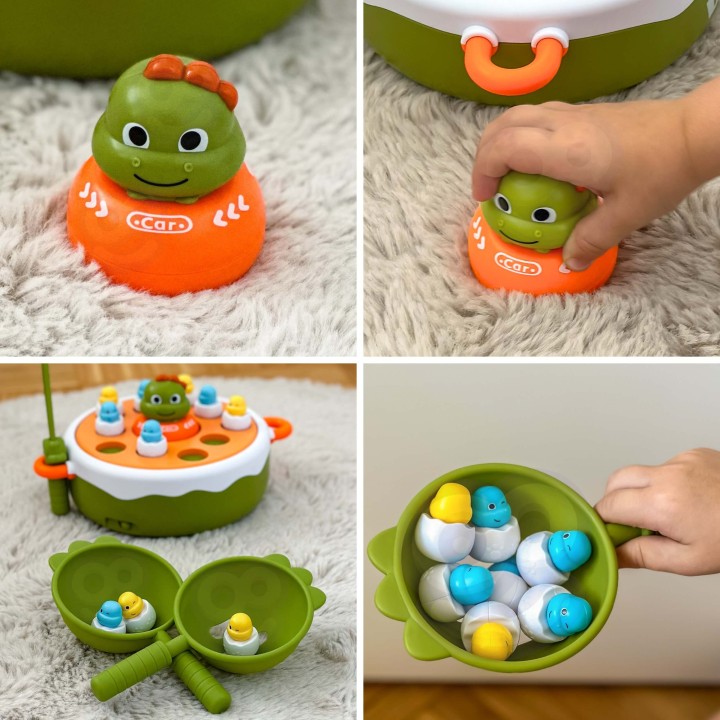 WOOPIE Dinosaur Catching 4-in-1 Arcade Game Catapult