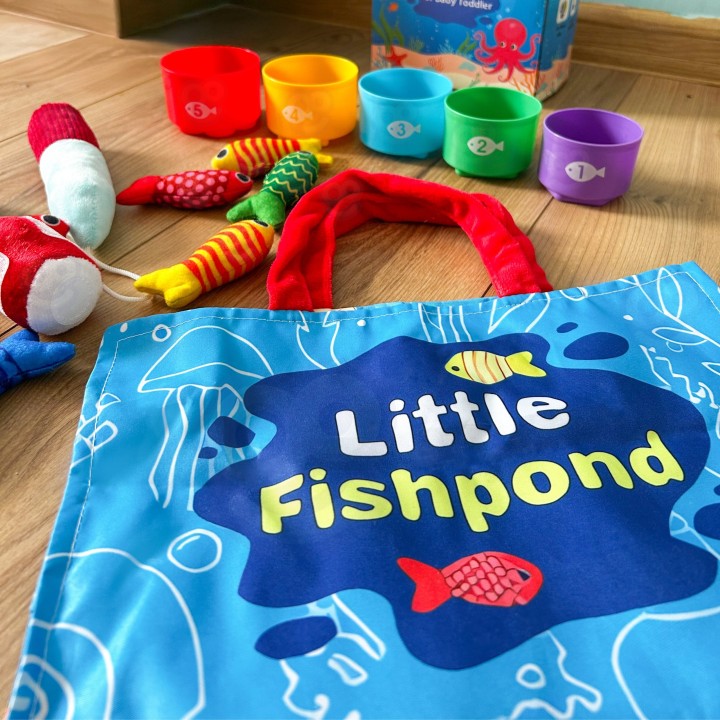 Woopie Little Angler's Set 6m+ - soft fish and mat