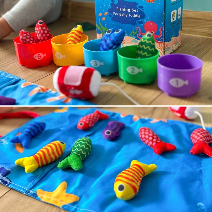 Woopie Little Angler's Set 6m+ - soft fish and mat
