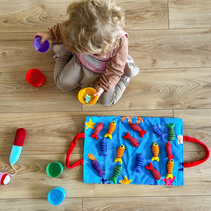 Woopie Little Angler's Set 6m+ - soft fish and mat