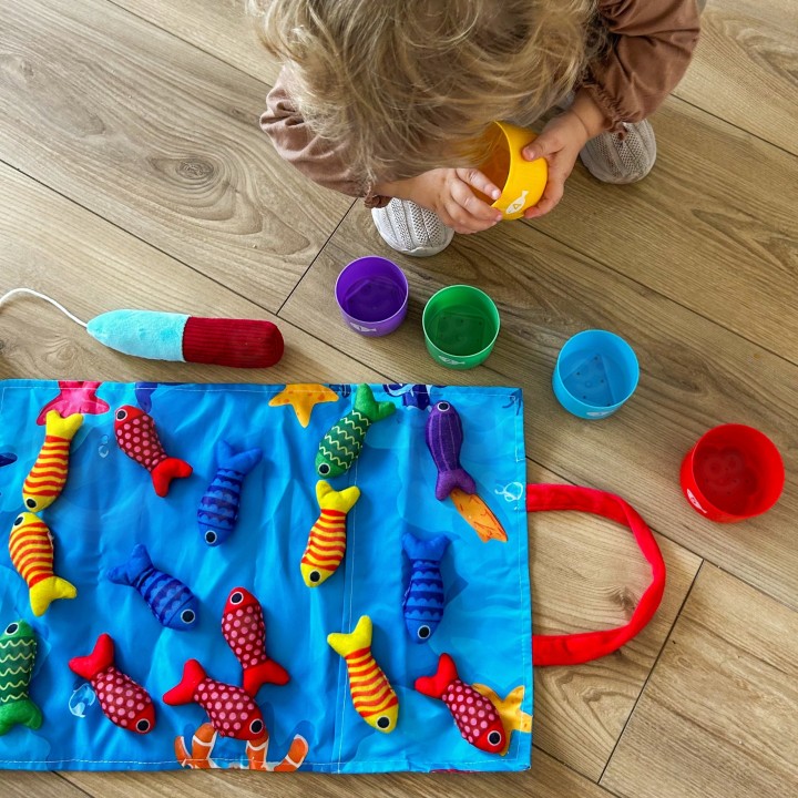 Woopie Little Angler's Set 6m+ - soft fish and mat