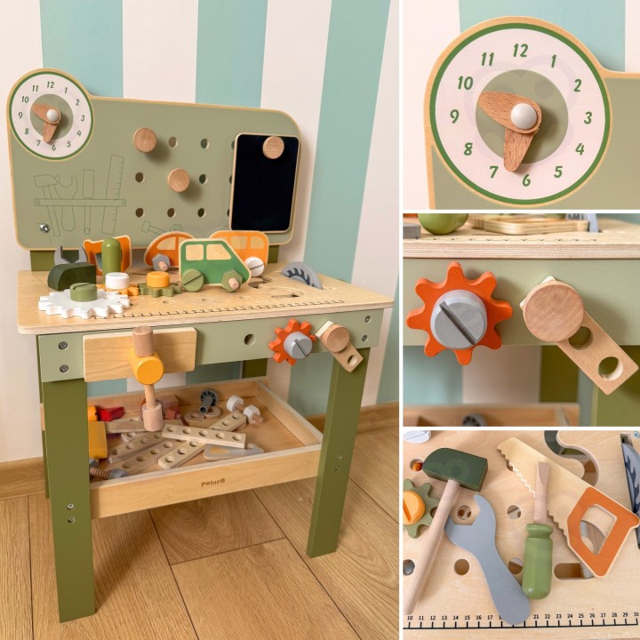 VIGA PolarB Wooden Handyman's Workshop - Creative Fun