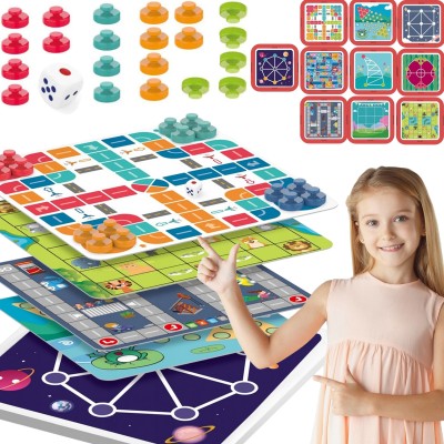 WOOPIE 10-in-1 Logic Board Game Set - Fun for Everyone
