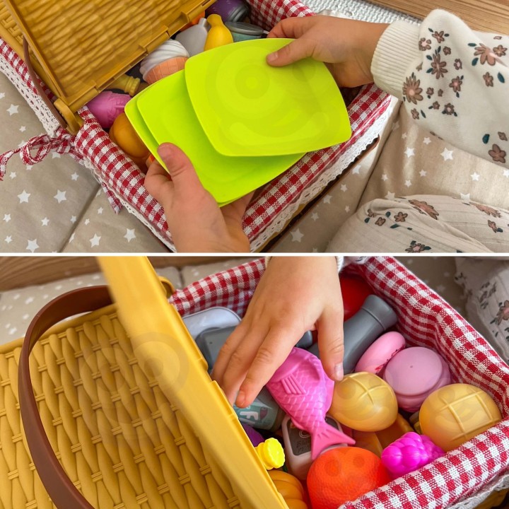 103 Piece Picnic Basket Set - Woopie Play and Learn