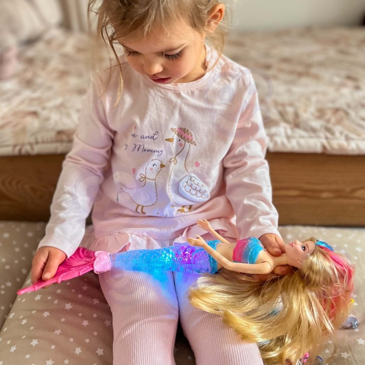Gina Woopie Mermaid - Light-Up and Playing Doll 3+