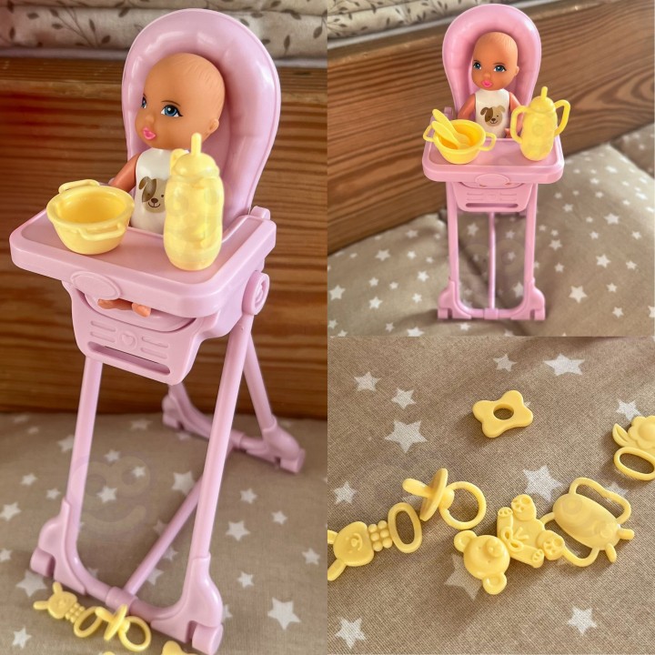 Woopie Baby Doll and Feeding Accessories Family Set