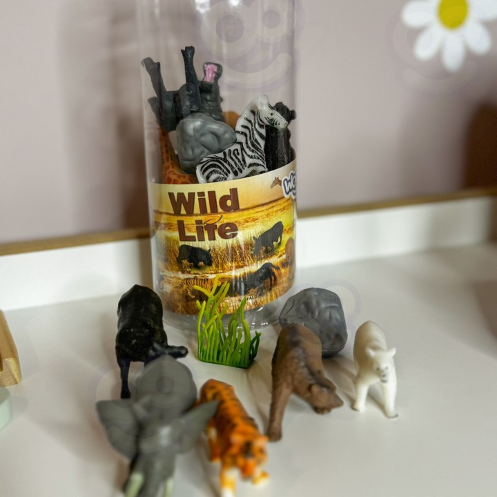 WOOPIE Wild Animals Figures Set 16 pcs - Toy for Children