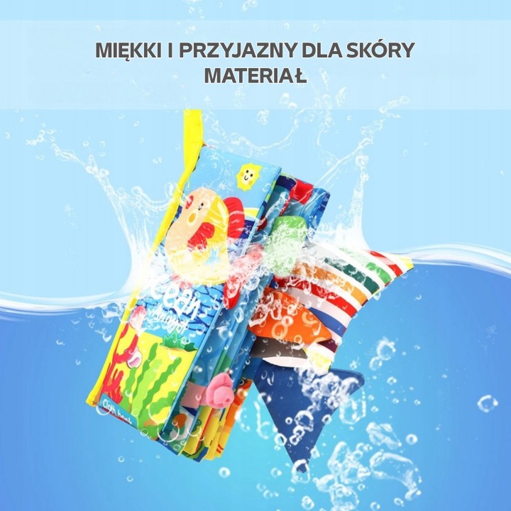Książeczka Morskie Zwierzęta WOOPIE BABY - Materiałowa Szeleszcząca