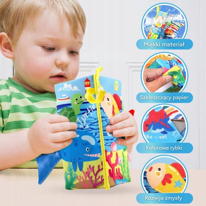 Sea Animals Book WOOPIE BABY - Rustling Fabric