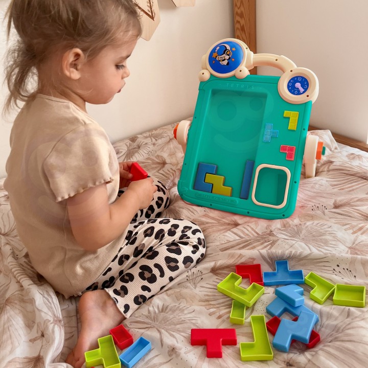 WOOPIE Double-Sided Drawing Board 2 in 1 Tetris Game