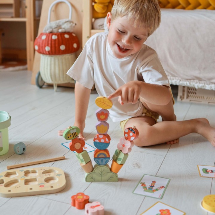 Magical Garden Educational Box 5in1 Tooky Toy - Wooden Sorter and Learning
