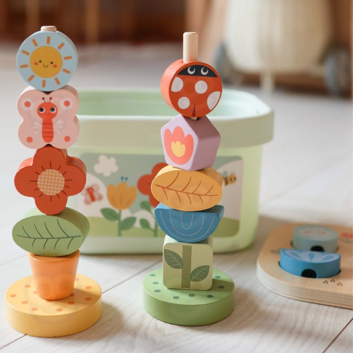 Magiczny Ogród Edukacyjny Box 5w1 Tooky Toy - Drewniany Sorter i Nauka