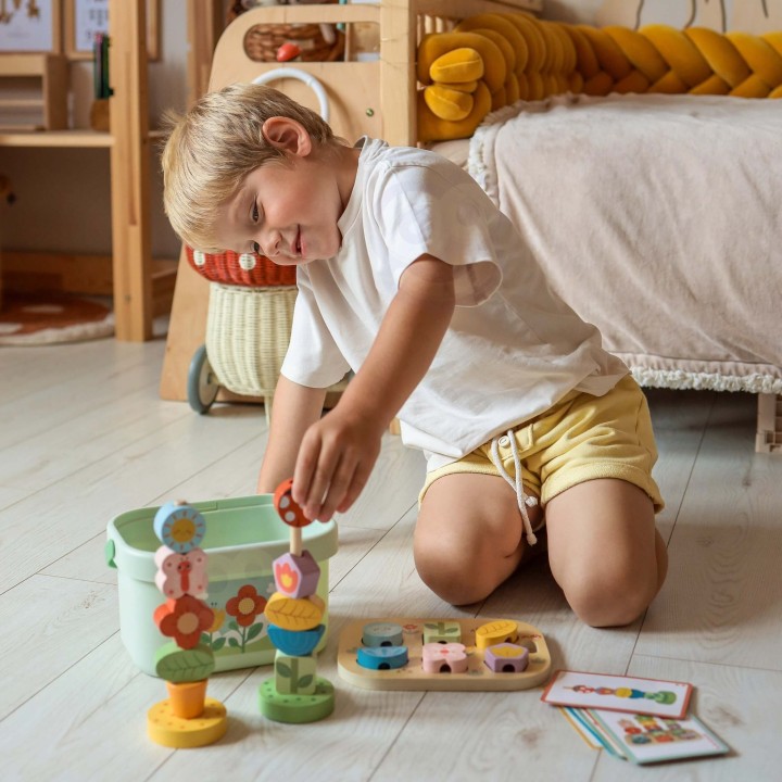 Magical Garden Educational Box 5in1 Tooky Toy - Wooden Sorter and Learning