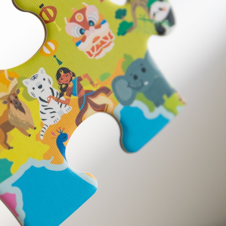 Puzzle Mapa Świata CLASSIC WORLD - Edukacyjna Zabawka Dla Dzieci