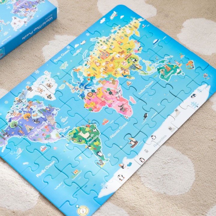 CLASSIC WORLD World Map Puzzle - Educational Toy For Children