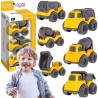 WOOPIE 3-in-1 Set Construction Vehicles Garbage Truck Concrete Mixer Dump Truck