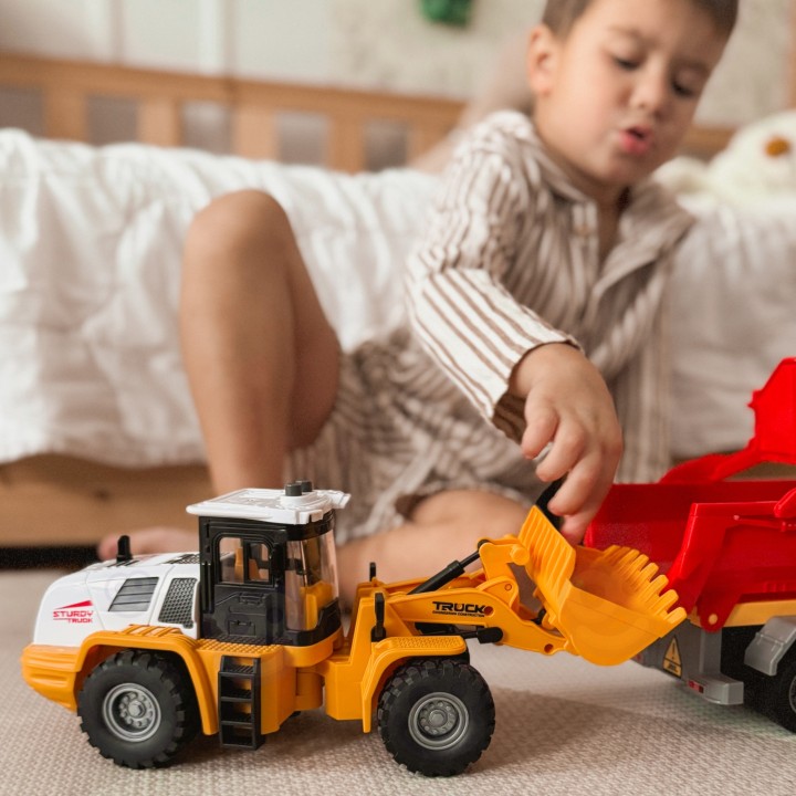 WOOPIE Koparka Ładowarka 1:16 z Efektami Świetlnymi i Dźwiękowymi