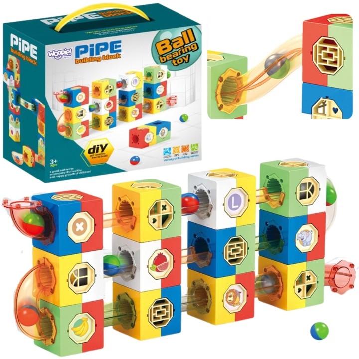 WOOPIE Marble Track - 3D Blocks Construction Set