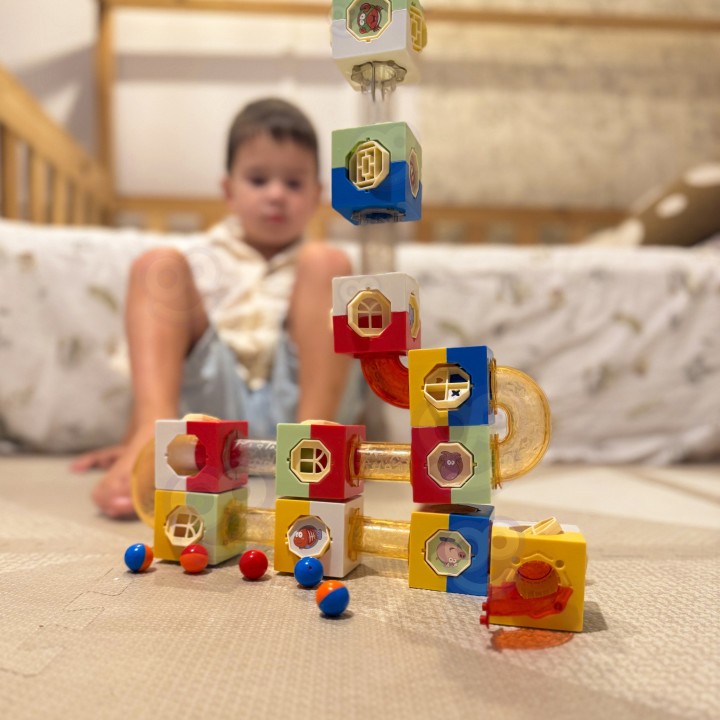 WOOPIE Tor Kulkowy Kulodrom - Zestaw Konstrukcyjny Klocki 3D