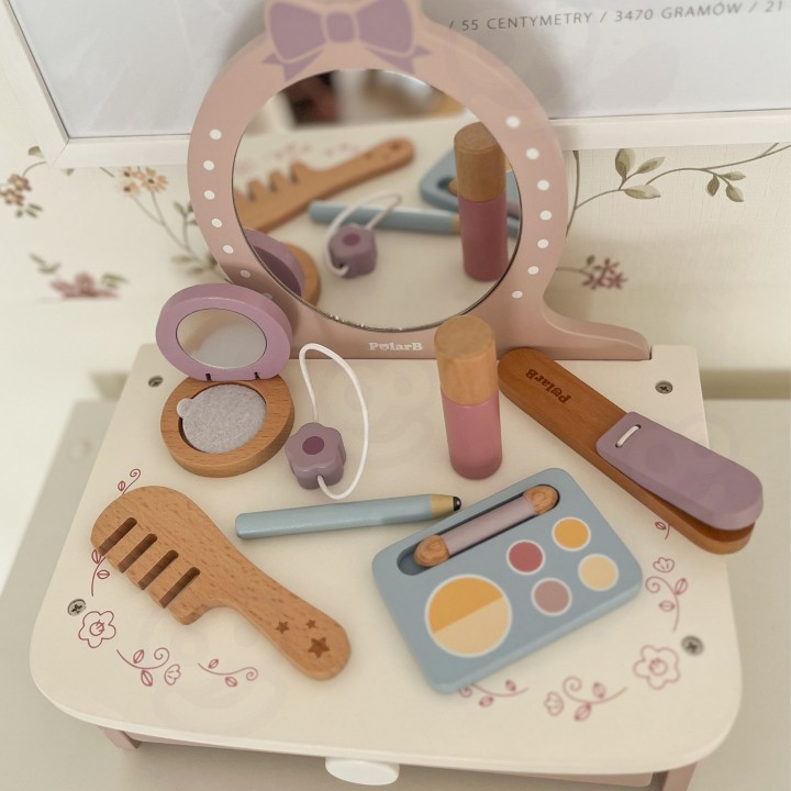Viga Wooden Dressing Table with Accessories - Princess Corner