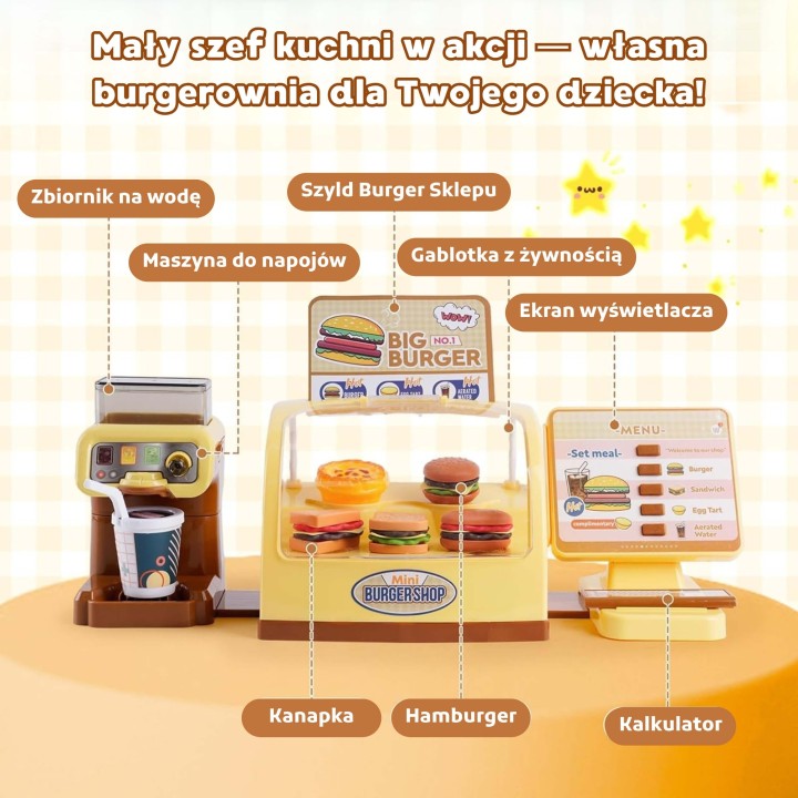 BIG BURGER - Mini Burger Shop w WOOPIE | Najlepsze Fast Food