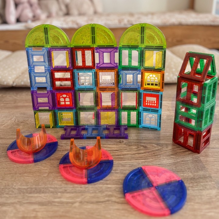 3D Magnetic Blocks WOOPIE - Educational Castle Set 100 pcs.