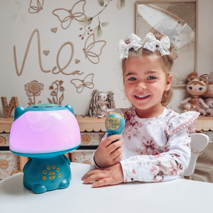 Lampka RGB z Głośnikiem Bluetooth - WOOPIE Turkusowa