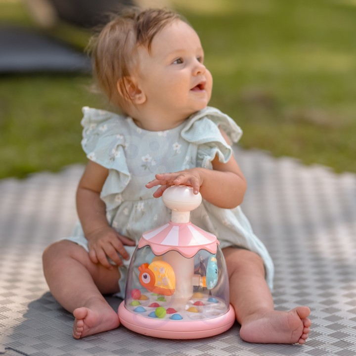 Interactive spinning top Snail carousel with balls by WOOPIE Baby