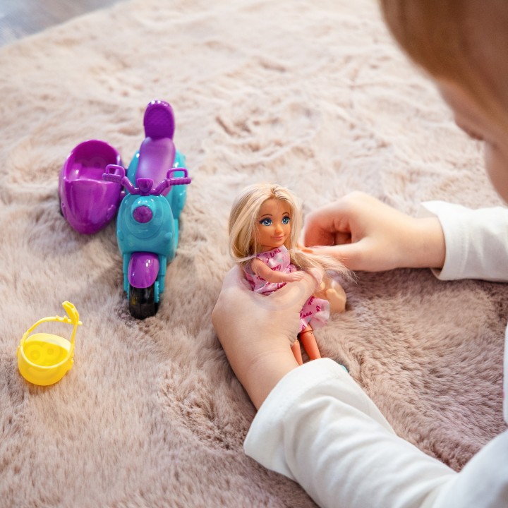 Ankiki doll with dog and scooter creative play set WOOPIE