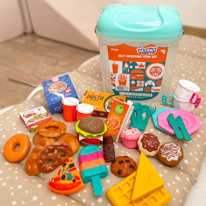 Sweets and Desserts Set 40 pcs WOOPIE - Perfect for Playing Cafe