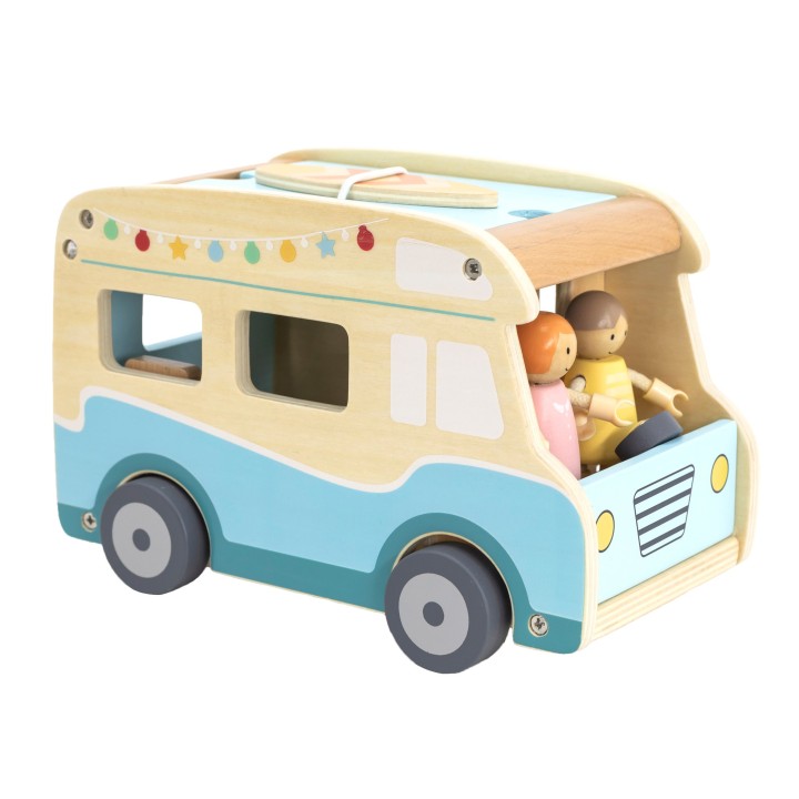 VIGA Wooden Beach Camper - A Toy for Little Explorers