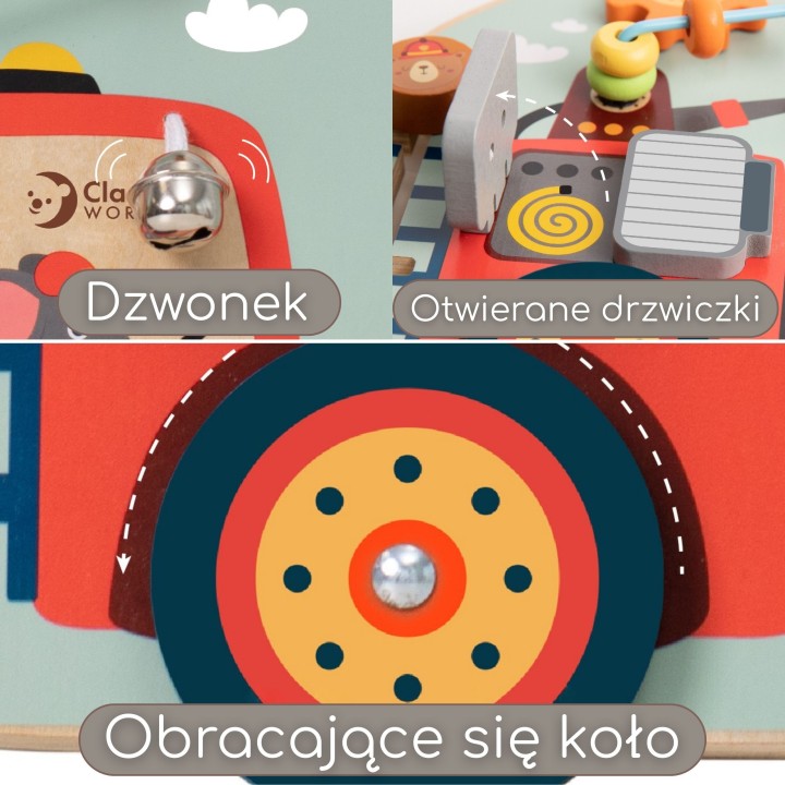 Tablica Manipulacyjna 6w1 CLASSIC WORLD - Straż dla Dzieci
