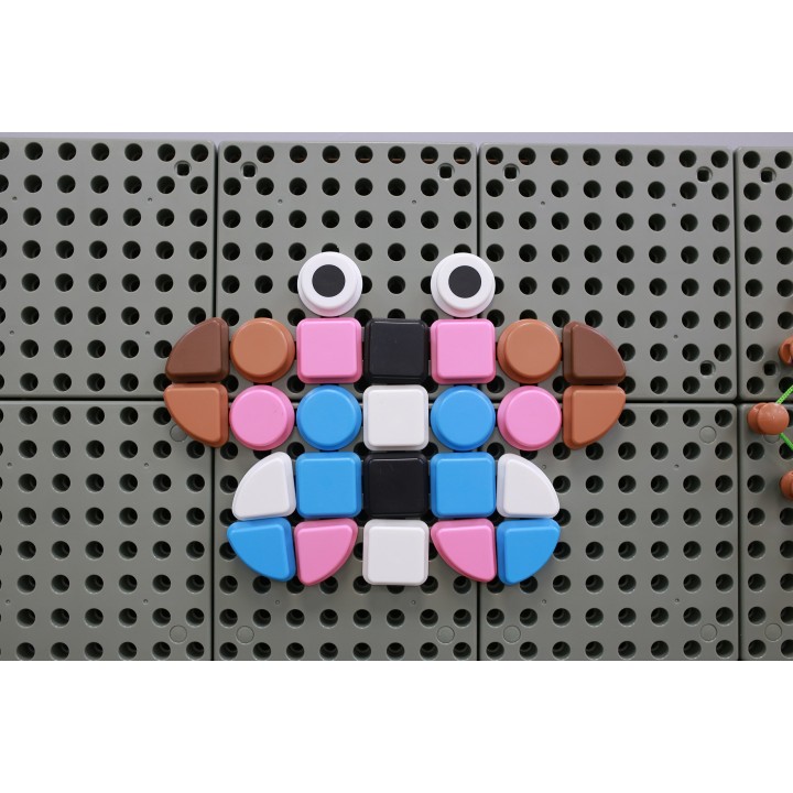 MASTERKIDZ Geometryczne Elementy Tablic 256 szt - Kreatywna Nauka
