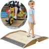 CLASSIC WORLD EDU Wooden Ramp Bridge Access Road Bike Track