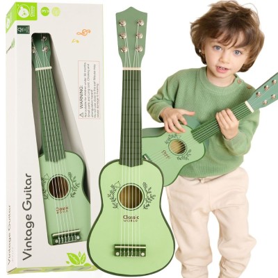 Drewniana Gitara Vintage CLASSIC WORLD dla Dzieci 3+