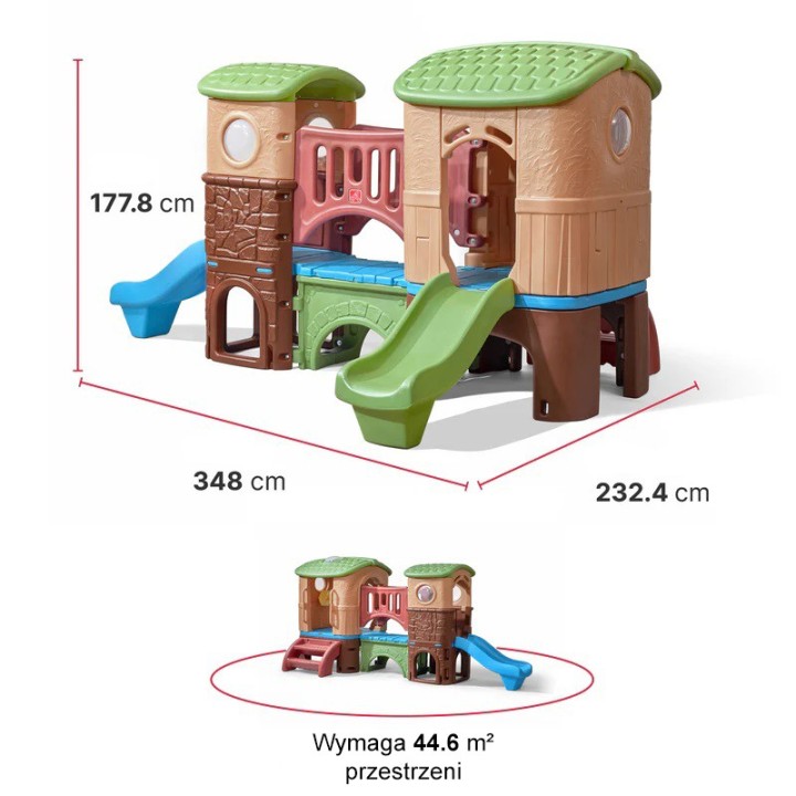Step2 Bridge with tunnel Playgrounds Slides Swings