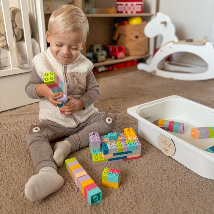 Klocki Soft Blocks 99 el. Woopie - kolorowy zestaw edukacyjny dla dzieci